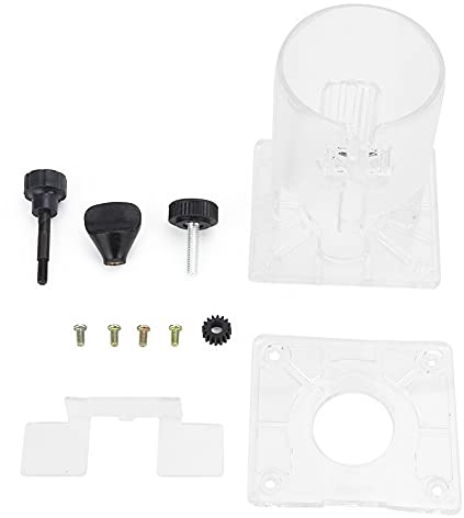 Router per Taglierina per la Lavorazione del Legno Base in Plastica Trasparente Accessorio Protettivo per Utensili Elettrici Base per Fresa Katsu (Sezione spessa)