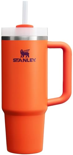 Stanley Quencher H2.0 FlowState Stainless Steel Vacuum Insulated Tumbler with Lid and Straw for Water, Iced Tea or Coffee, Smoothie and More, Tigerlily Plum, 30oz, 10-12551-013
