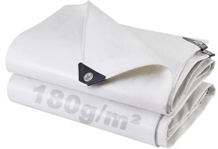 SHANNA Tarpaulin 2x3 m Waterproof Heavy Duty Tarp Sheet Cover, Thicken 180 GSM PE Tarpaulin with Reinforced Grommets, MultiPurpose Outdoor Use for Garden Furniture Camping Ground Sheet Truck Cover