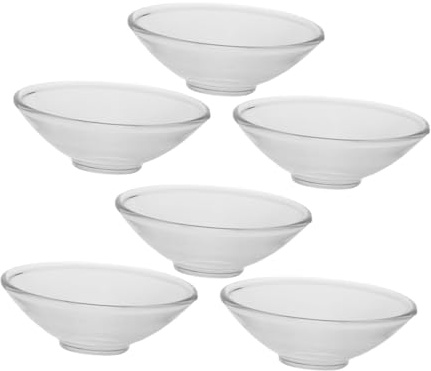 FUTUREORYY 6 pièces Lot de Coupelles Verre Transparent pour Bougies Protège Mobilier Coulures de Cire Plateau Rond Gouttes pour Chandeliers pour et Événements à