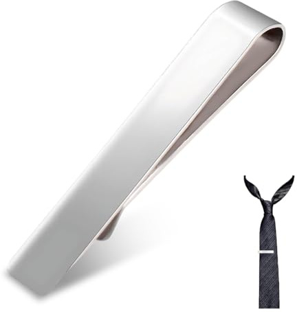 GILWUMO 1 Pièce - Pince à Cravate Classique pour Homme, Accessoire Élégant pour Costume, Idéale pour Réunions d'Affaires, Mariages, Fêtes et Usage Quotidien