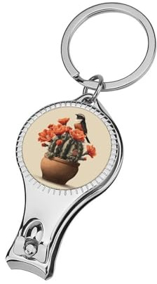 Tagliaunghie vintage a forma di cactus e uccello, tagliaunghie professionale per unghie e cuticole, per donne e uomini