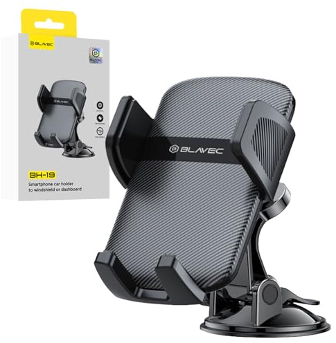 BLAVEC Handyhalterung Auto Handyhalter fürs Auto Armaturenbrett/Windschutzsheibe/Dashboard 360° Drehbar KFZ Handy Halterung für Alle Smartphones