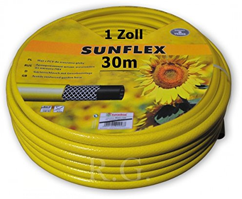 Gartenschlauch 1 Zoll Schlauch Wasserschlauch 3-lagig TOP 20M 30M 50M von rg-vertrieb (30 Meter)
