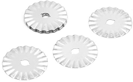 1,77 Zoll 10 stücke Rollschneider Pinking Wave Blade Schmetterling Runde Klinge Für Leder Stoff Papier Lacework Sewing Tools
