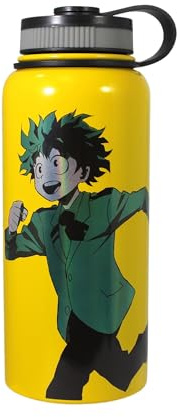 JUST FUNKY My Hero Academia Deku 34oz Stainless Steel Water Bottle