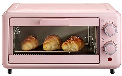 Horno Mini Horno Hogar Pequeño Horno Multifuncional para Hornear Horno eléctrico 11L Capacidad de Oro Temperatura Independiente + Control de Tiempo Utensilios de Cocina Hornos halógenos Rosas
