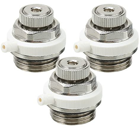 Automatik-Entlüftungsventil für Heizkörper, Automatisches Entlüftungsventil für Heizung 3er-Set 1/2-Ventil