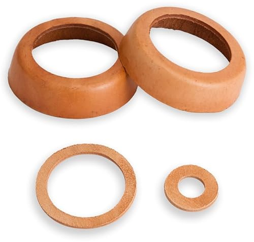 2 Stück Dichtungsring Ledermanschetten Kolbenmanschetten Schwengelpumpe dichtung leder für Gartenpumpe Brunnenpumpe Wasserpumpen für Schwengelpumpe Typ 75, Braun