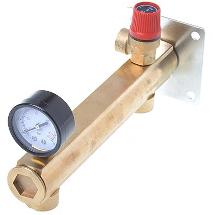 Aqbau® Groupe de sécurité en laiton pour eau potable 6 bar