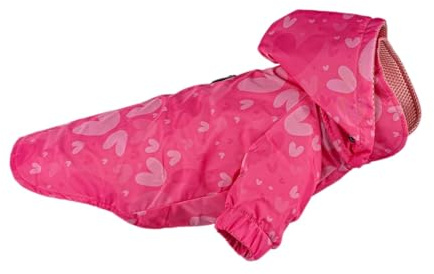 IZOCOOL - Tas Hundemantel wasserdichte Hunde Winter Warm Mantel für Kleine Mittlere Große Hunde Regenmantel Welpen Gepolstert Puffer Weste Haustier Kleidung (Pink, XL)