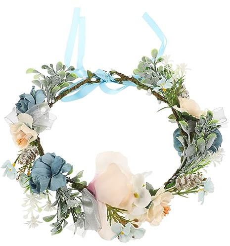 Yardwe Blumenhalsband für Hunde Blumenkranz für Hochzeiten Künstliche Blumenkränze für Hunde und Katzen Leicht und Tragbar Verstellbares Band