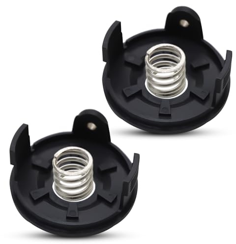 Mtanlo 196146-9 195858-1 Couvercle de Bobine, Couvercle de bobine de Coupe Bordure pour coupe-bordure Makita 18 V DUR181 DUR181Z DUR181RF(2 Capuchons de Bobine + 2 Ressort)