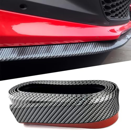 2.5M/8.2ft Tuning Frontspoiler Lippe Spoilerlippe Splitter für Ford Kuga Titanium/Trend/Cool ab Bj.2020,Auto Bumper Frontspoiler Lippe ProtectorGummi Streifen Aufkleber Lip Splitter