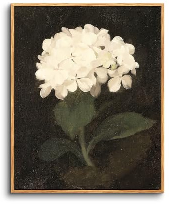 hyidecorart Vintage Bilder mit Rahmen Blumen Gemälde Wohnzimmer 30x40 cm | Retro-Kunst, HD-Druck, Einfach Aufzuhängen, Schnelle Montage, Für Viele Räume, Klassische Wanddeko, Geschenk, Klein