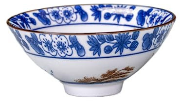 EPOTRDCV Teetasse, Kung Fu-Teeschale, 1 Stück, 75 ml, japanischer Stil, blau-weiße Porzellan-Keramik-Jianzhan-Teetasse, Kung Fu-Teeservice