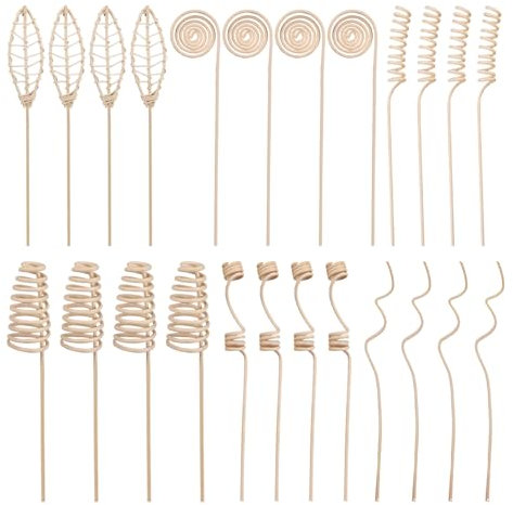 NXPWRC 24 Pieces Rattan Aromatherapy Sticks, Natural Fresh Fragrance, Perfume Aromatherapy Stick Accessories, Suitable For Indoor Air Purification, Suitable For Use In Home And Office Environments.