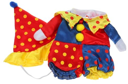 HAPINARY Hundebekleidung Kapuzenpullover Verkleidungskleidung Für Hunde Warm Und Bequem Für Alltag Und Outdoor-aktivitäten Clown-Form Für Herbst Und Frühling Passend Für Weihnachten Hallowe