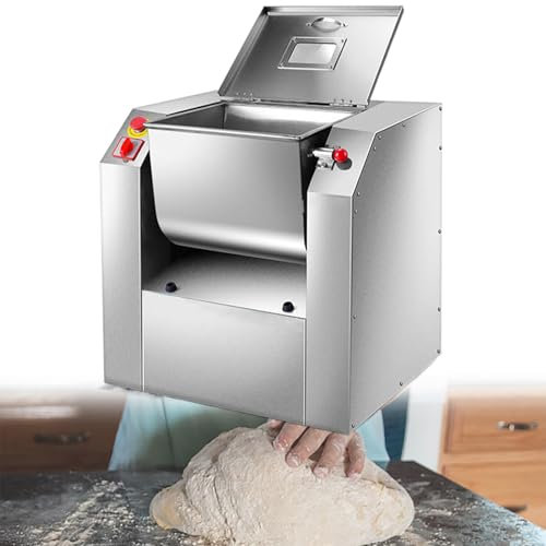 Beachtiful Commercial Dough Mixer Stainless Steel Dough Mixing Machine Pizza Dough Flour Blender with Twisted Dragon-shaped Blade Heavy-Duty Stand Food Mixer