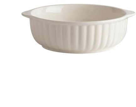 Wfxjyg2223 Plat de Cuisson, Bol de Cuisson Rond Simple en céramique, Bol de Four Domestique, Bol d'œufs cuits à la Vapeur, Bol de Riz cuit, Bol à Salade, Plat de Cuisson Cocottes pour Le Four