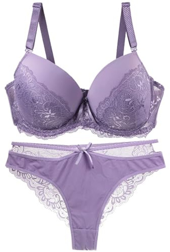 Necalisi BH rückenfrei unterwäsche Frauen sexy Set Damen - BH Push up Spitzen BHS Bügel Durchsichtig Bustier Damen BH
