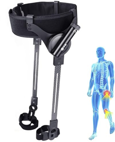 Ayuda ergonómica para caminar que reduce el esfuerzo al 50%. Ayuda biónica para caminar, entrenamiento de piernas y levantamiento de piernas. Ideal para rehabilitación de accidentes,Both Legs-S