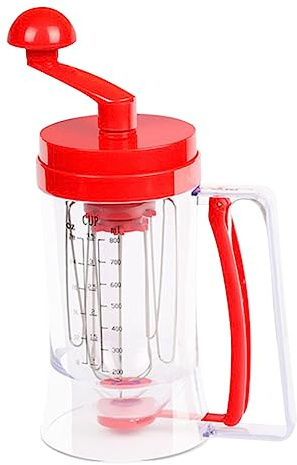 Sosoport Dosatore Manuale per Impasti e Pancake con Miscelatore Strumento Ergonomico per Torte Muffin e Crepes Facile da Usare e Accuratezza