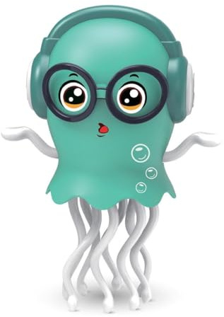 Giocattolo elettrico danzante medusa per bambini e adulti, luci oscillanti e ostacoli automatiche, evitamento, musica, divertente medusa f LED