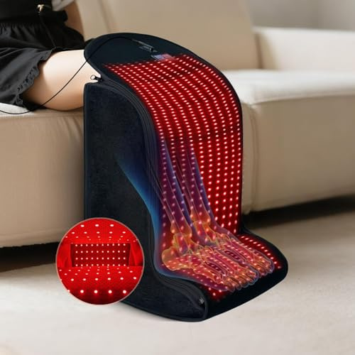 Red-Light-Therapy-for-Feet,2026 Upgrade 4 Therapy Modes, 5-Level Intensity,10–90 Min Timer, Red & Infrared Light Therapy Device for Home and Travel Use (13.8 x 11 x 18IN)