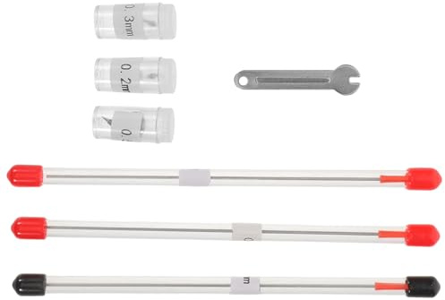 ULTECHNOVO Kit Ugelli e Aghi per Aerografo in Metallo Set Ricambio Professionale Custodia Portatile Accessori per Verniciatura Auto e Hobby Artistici