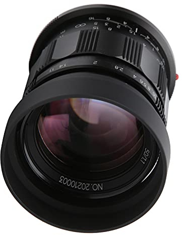 Akozon NEWYI 50mm F1.1 Obiettivo a Focale Fissa per Ritratti con Ampia Apertura per Corpo Macchina R/RP/R5/R6/R3