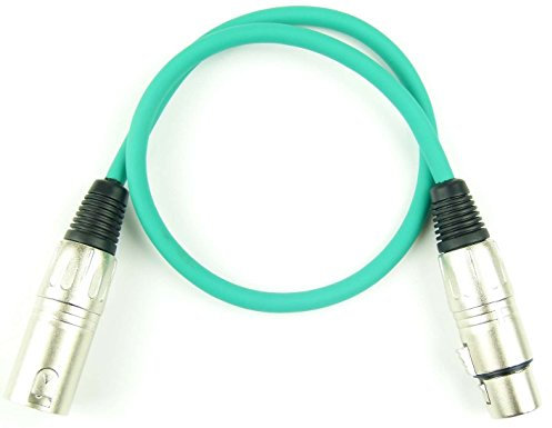 Adam Hall cables 3 STAR MMF 0050 GRN - Cable de micrófono XLR hembra a XLR macho, 0,5 m, color verde