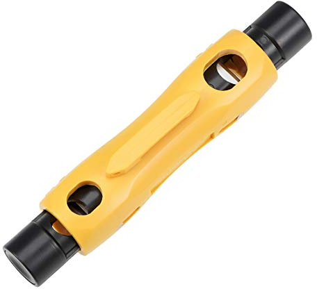 sourcing map RG6 RG11 Coaxial Cable Stripper, Double Ended Coax Stripping Wire Cutter for RG7/11 and RG59/6 or RG6