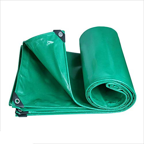 MHBGX Tarps, Tarpaulin Wasserdichte Abdeckung Tarp Grün Heavy Duty Dickes Material, Wasserdicht, Ideal Für Überdachung-Zelt, Boot, Wohnmobil Oder Pool-Abdeckung! 350G / M2 Stärke 0,35 Mm,a,3X3M
