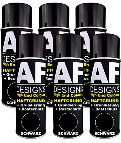 Alex Flittner Designs 6X Haftgrund Spraydose schwarz Grundierung Rostschutz Autolack