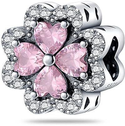 TINSLO Charm Anhänger Damen 925 Sterling Silber für Armband Charms Beads passend für Pandora Armband und Halskette, Kompatibel mit Europäischen Armbänder für Frauen Mädchen B1