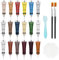 SEISSO Leder Reparatur Set,18 Farben Lederreparatursalbe,Kunstleder Reparatur Set,DIY Lederfarben-Reparaturset für Lederkratzer,Auto lederpflege,geeignet für Sofas,Schuhe,Mäntel,Autositze（20ML）