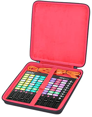 co2CREA Hard Travel Case for AKAI Professional APC Mini MK2 MIDI Controller | Shockproof EVA Shell with Carrying Handle for Outdoor Travel, Case Only