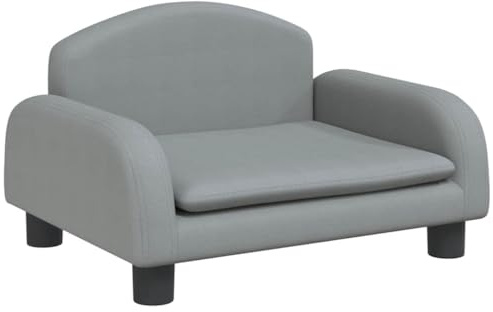 vidaXL Hundebett Hellgrau 50x40x30 cm Stoff