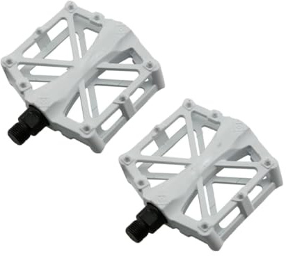 YdseozOA Pédales de vélo universelles en Aluminium antidérapantes et durables - Accessoire de vélo - Blanc