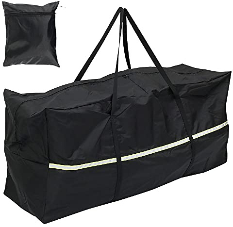 Aufbewahrungstasche Gartenauflagen (175 * 51 * 76CM) Auflagentasche Wasserdicht 210D Oxford-Gewebe Dauerhaft UV-Schutz Gartenpolster Aufbewahrung Lagermöbel Weihnachtsbaum Swimmingpool