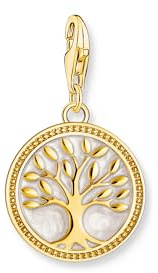 THOMAS SABO Charm-Anhänger 925 Sterlingsilber, 750 Gelbgold Vergoldung, Kaltemail