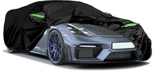 JUDANNA Waterproof Car Cover Replace for 2012-2025 Porsche 718 Cayman/Boxster, 6 Layers All Weather Full Car Covers with Driver Door Zipper Outdoor Cover for Sun Snow Rain Dust Protection
