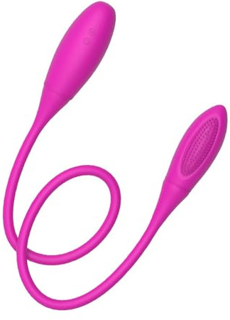 Guspiun 60cm Doppelkopf Vibration Masturbator Frauen G-Punkt Anal Stimulator mit 10 vibrationsmodi Silikon Analplug Vibratoren Super Lang Vibrationsei Paare Erotik Sex Spielzeug