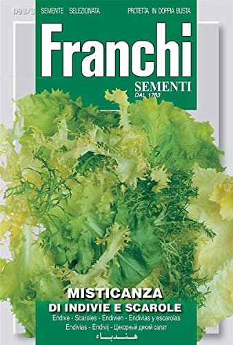 Semillas de Maceta Franchi Semillas de Italia Endibias y Escarolas Mezcla de Escarola y Escarola