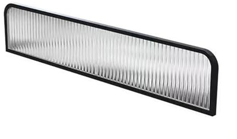 Sichtschutz, Trennwand aus Glas, für Essbereiche, Restaurant, Arbeitsplatte, für Büros und Cafés, halbwandig, niedriger Zaunteiler (schwarz, 120 x 25 cm/1 Stück)