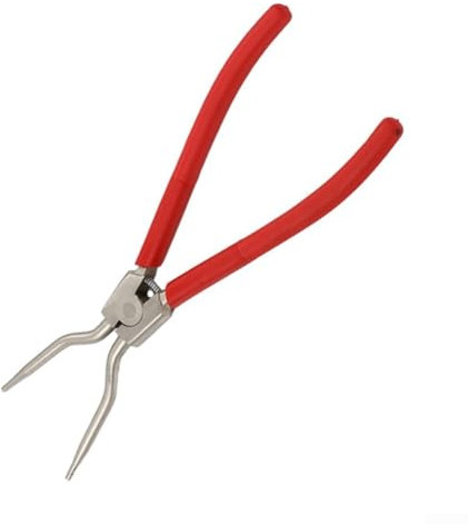 Pince à circlip ergonomique de 28 cm avec structure avancée en acier au carbone pour une longue durée de vie (rouge)