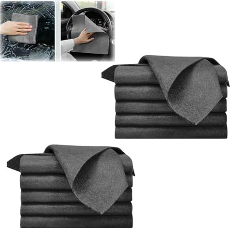 Trapo Mágico para Limpiar Vidrios, Paño de Limpieza Mágico Grueso, Reutilizable Paño Magico Trapos de Microfibra, para Cocina, Ventanas, Coche, Vidrio (10piezas)