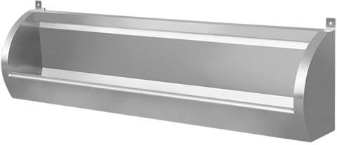 Urinario de pared de acero inoxidable, 100 cm alargado, para uso comercial, sanitarios masculinos, sistema de inodoro público