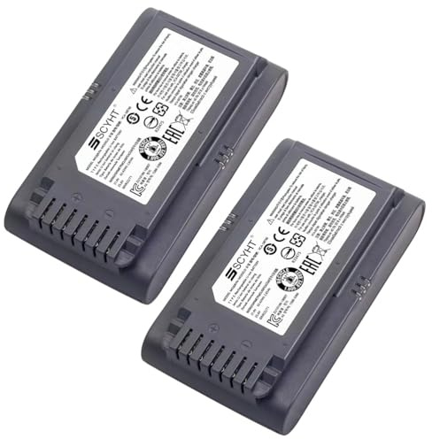 SSCYHT Batteria di ricambio 2400 mAh Batteria al litio 21,6 V Batterie per aspirapolvere 21,6 V Batterie agli ioni di litio per spazzatrici serie JET75, JET90 e VS9000,21.6v2400mah 2pack
